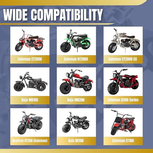 ترقية الألومنيوم دراجة صغيرة مخلب غطاء سلسلة الحرس خفيفة الوزن وسميكة لمحركات استنساخ المفترس 212cc 196cc لكولمان CT200U CT200U-EX CT100 BT200X (أسود) in Kuwait