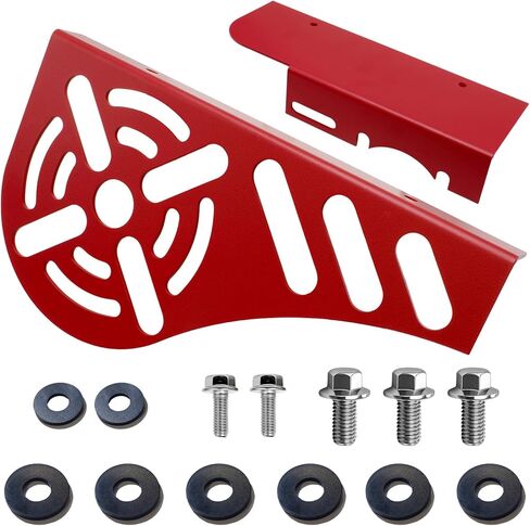 ترقية الألومنيوم دراجة صغيرة مخلب غطاء سلسلة الحرس خفيفة الوزن وسميكة لمحركات استنساخ المفترس 212cc 196cc لكولمان CT200U CT200U-EX CT100 BT200X (أحمر) in Kuwait