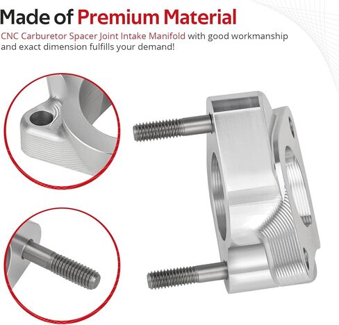 JAVIK Upgraded CNC Carburetor Spacer Joint Intake Manifold For Yamaha Golf Cart G2-A G5-A G8-A G9-A G14-A G11-A 1985-1996 O.E.M# J38-13596-00-00 in Saudi Arabia