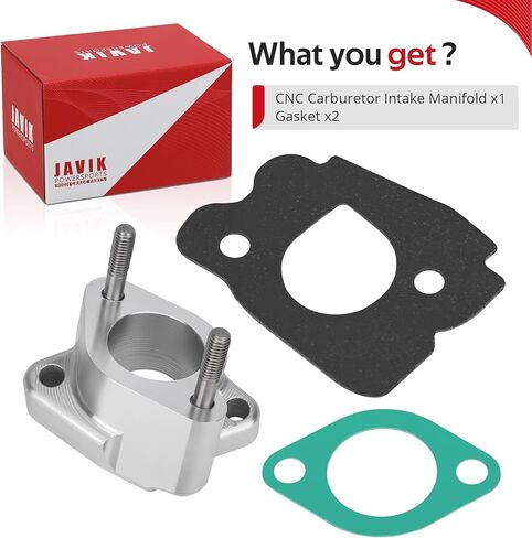 JAVIK Upgraded CNC Carburetor Spacer Joint Intake Manifold For Yamaha Golf Cart G2-A G5-A G8-A G9-A G14-A G11-A 1985-1996 O.E.M# J38-13596-00-00 in Saudi Arabia