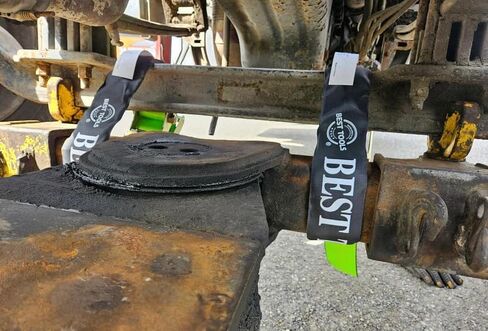 3" x 7' Under Reach Tie-Down Strap with Protective Sleeve – Heavy-Duty Securement in Saudi Arabia