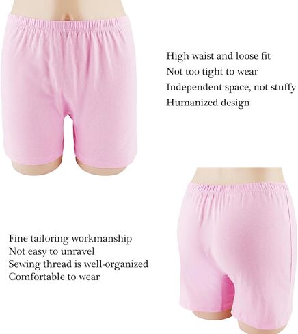 Seniors Women 100% Cotton Underwear Boxer Briefs Loose Soft Panties Shorts for Middle Elderly Ladies in Saudi Arabia