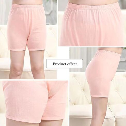 Seniors Women 100% Cotton Underwear Boxer Briefs Loose Soft Panties Shorts for Middle Elderly Ladies in Saudi Arabia