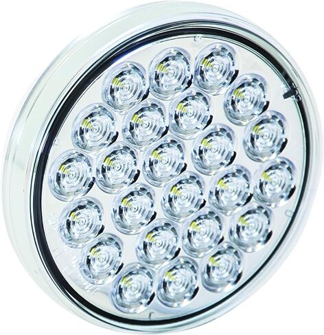 Buyers Products 5624325, 4 Inch Round Back Up/Reverse Light with 24 LEDS, Rear Light/Stop/Turn Signal Light for Trucks, Light Bar, Clear in Saudi Arabia