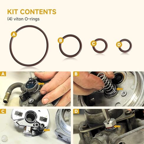 Fuel Filter Primer Rebuild Seal Kit with Aluminum Bleeder Screw and Viton O-Rings Compatible with Chevy & GMC 2001–2013 6.6L Duramax LB7 LLY LBZ LMM LML Series Fuel Filter Primer Pump in Kuwait