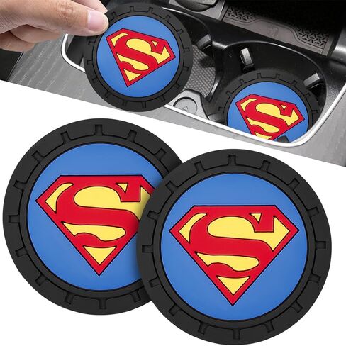 2Pcs Car Cup Holder Coasters for One Piece Anime Lovers Fans, Silicone Non-Slip Drink Mats, Cup Mats for Car Interior Accessories, Universal Anti-Spill Coaster Insert in Saudi Arabia