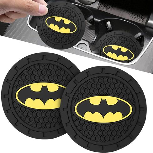2Pcs Car Cup Holder Coasters for One Piece Anime Lovers Fans, Silicone Non-Slip Drink Mats, Cup Mats for Car Interior Accessories, Universal Anti-Spill Coaster Insert in Saudi Arabia