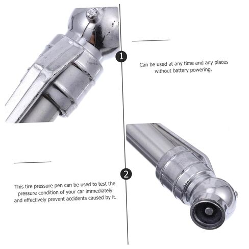 5 قطع من Healifty مقياس ضغط الإطارات المحمول، قلم ضغط إطارات السيارة الدقيق لسهولة مراقبة تصميم البطارية للسفر وصيانة السيارات in Kuwait