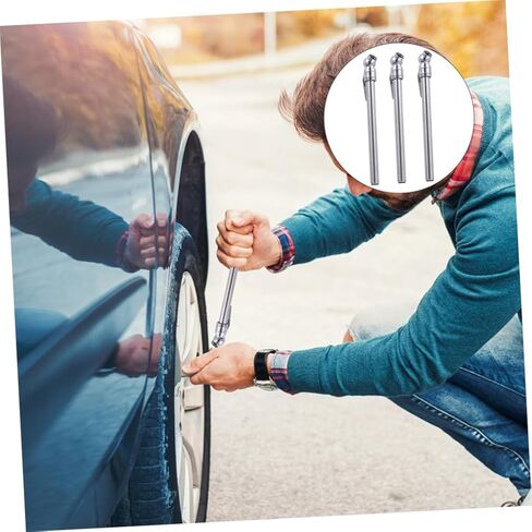 5 قطع من Healifty مقياس ضغط الإطارات المحمول، قلم ضغط إطارات السيارة الدقيق لسهولة مراقبة تصميم البطارية للسفر وصيانة السيارات in Kuwait