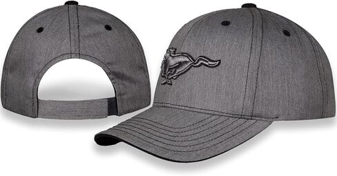 Checkered Flag Sports Ford Mustang Baseball Cap for Men - Logo Car Racing Hat Heather Gray, One Size in Saudi Arabia