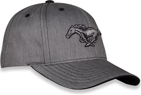Checkered Flag Sports Ford Mustang Baseball Cap for Men - Logo Car Racing Hat Heather Gray, One Size in Saudi Arabia