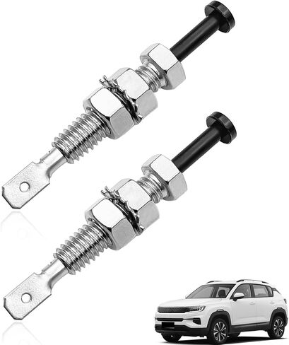 2 Pieces Universal Car Door Hood Pin Switch 12V Adjustable Car Door Pin for Bonnet Trunk Alarm Security Light Momentary ON/OFF for Car Truck SUV in Kuwait