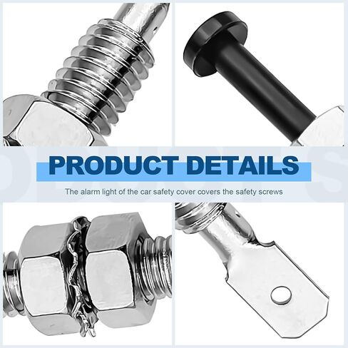 2 Pieces Universal Car Door Hood Pin Switch 12V Adjustable Car Door Pin for Bonnet Trunk Alarm Security Light Momentary ON/OFF for Car Truck SUV in Kuwait