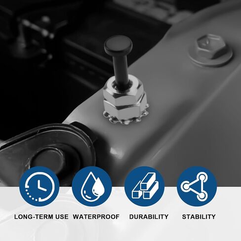 2 Pieces Universal Car Door Hood Pin Switch 12V Adjustable Car Door Pin for Bonnet Trunk Alarm Security Light Momentary ON/OFF for Car Truck SUV in Kuwait