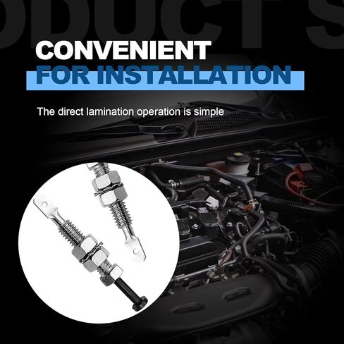 2 Pieces Universal Car Door Hood Pin Switch 12V Adjustable Car Door Pin for Bonnet Trunk Alarm Security Light Momentary ON/OFF for Car Truck SUV in Kuwait