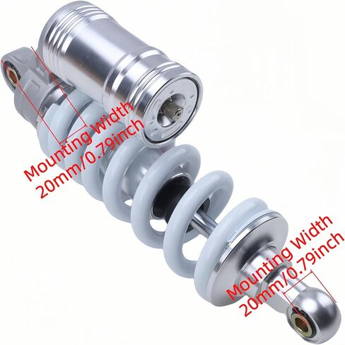 290 مم 11.4 بوصة 1000 رطل ممتص الصدمات الخلفي للغاز 12 مم تعليق هوائي زنبركي من سبائك الألومنيوم صدمة المثبط الهيدروليكي للطرق الوعرة الدراجة الترابية دراجة نارية أجزاء الدراجة النارية in Kuwait