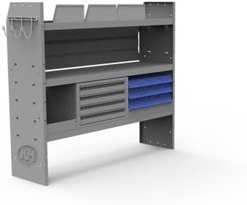 48190 Van Storage Shelf Retainer Lip | For 10 in Shelf | Mount At Floor Level | Gray in Saudi Arabia