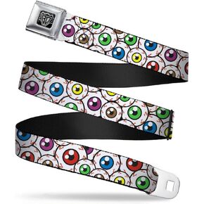 Buckle-Down Seatbelt Belt - Eyeballs Stacked - 1.0" Wide - 20-36 Inches in Length in Saudi Arabia