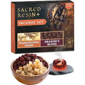 بخور اللبان العماني الفاخر من الراتنج - 100% عصارة لثة شجرة عطرية طبيعية، تهدئ العقل وتعزز التأمل - 40 جم in Kuwait