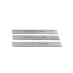 Set of 3 pcs HSS Blade 3/32" X 1/2" X 4-1/2" Parting Machine Tools in Saudi Arabia
