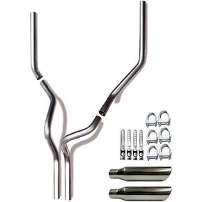 | أنبوب مزدوج مغزل عالمي من الفولاذ المقاوم للصدأ مع أطراف قطع بزاوية حافة ملفوفة متوافقة مع 2011-2018 Ram 3500 | تتضمن المشابك والشماعات مجانًا in Kuwait