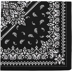 22.4" x 22.4" Cotton Bandana for Women and Men, Multi-purpose Bandanas Kerchief in Saudi Arabia