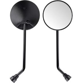 Universal 2Pcs Round Motorcycle Mirrors, Motorcycle Rearview Mirrors Side Mirrors with 8mm Bolt, 7/8" Handlebar Mount M8 Copatible with ATV, Dirt bike, Scooter, Moped, E-Bike in Saudi Arabia