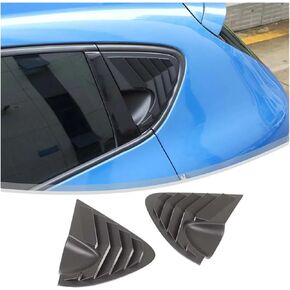 ABS Carbon Fiber Rear Window Triangle Deflector Compatible with SEAT Leon MK2 2008-2012 - Stylish Exterior Accessory(Carbon Fiber Pattern) in Saudi Arabia