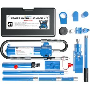 4 طن (سعة 8800 رطل) مجموعة أدوات إصلاح الاصطدام بإطار هيكل السيارة الهيدروليكي بورتا باور جاك، 17 قطعة من رام الطاقة بورتا مع حقيبة حمل وقفازات، لإصلاح السيارات والمعدات الزراعية in Kuwait