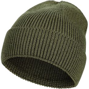 M/L/XL/XXL Merino Wool Beanie for Men, Plus Size Warm Knit Hat with Fold-Up Cuff, Soft Ski Skull Cap for Big Heads in Saudi Arabia