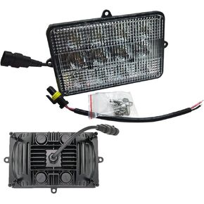 مصباح أمامي LED مستطيل بقدرة 60 وات من Dark Horse متوافق مع مصباح John Deere المدمج في غطاء محرك السيارة LED OEM AH159332 (شعاع الفيضان) in Kuwait