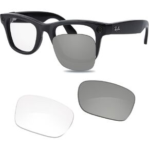 عدسات مكبرة بديلة متوافقة مع Ray-Ban RW4009F بصريات شفافة فوتوكروميك لإطارات Meta Headliner 51 مم جسر منخفض in Kuwait
