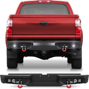 المصد الأمامي متوافق مع Toyota Tundra 2007-2013، مصد أسود مزخرف بعرض كامل لسيارة Tundra 2007 2008 2009 2010 2011 2012 2013، مع لوحة ونش وأضواء وحلقات على شكل حرف D in Saudi Arabia