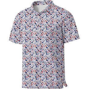 Men's Golf Shirts Moisture Wicking Quick Dry Performance Funny Golf Polo Shirt Fashion Print Short Sleeve Polo Shirts in Kuwait