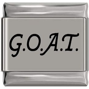 NewCharms GOAT أعظم سحر إيطالي منقوش بالليزر على الإطلاق (حجم قياسي 9 مم) in Saudi Arabia