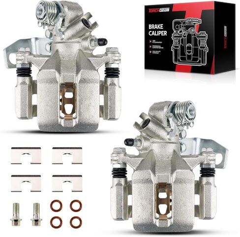 Torchbeam Rear Brake Calipers Set for 2002-2006 Acura RSX, 2002-2005 Honda Civic, Disc Brake Caliper Assembly with Bracket, Rear Left and Rear Right 19B2679+19B2678 in Saudi Arabia