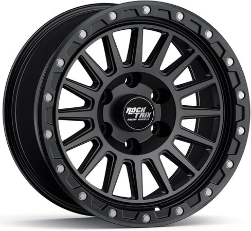عجلة RockTrix RT113 مقاس 20 بوصة مقاس 6 × 139.7 6 × 5.5 نمط مسمار، إزاحة 20 × 9 12 مم، مساحة خلفية 5.5 بوصة، تناسب تشيفي سيلفرادو 1500 وتناسب جي إم سي سييرا 1500، تناسب أيضًا رام 1500، حافة معدنية غير لامعة 6 عروة in Saudi Arabia