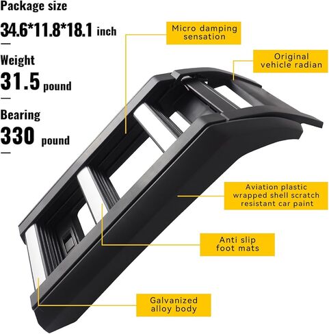 Multi Segment Folding Side Access Ladder Rack Side Window Roof Step Ladder Fit for Land Rover Defender 90 110 130 2020 2021 2022 2023 2024 2025, Silver in Saudi Arabia