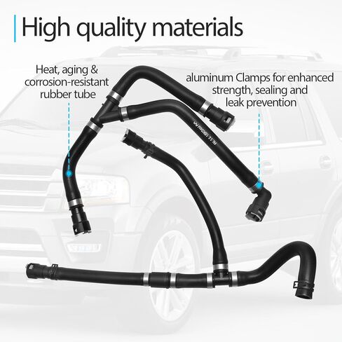 Inlet and Outlet HVAC Heater Hose Assembly Compatible with Ford Expedition 2011-2014 Lincoln Navigator 2011-2014 5.4L Replace BL1Z18472B BL1Z18472A KH557 KH558 in Saudi Arabia