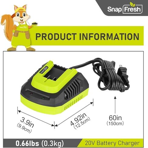 شاحن سريع للبطارية SnapFresh 20 فولت (BBT-XH20V)، يعمل مع بطاريات SnapFresh من BBT-DC20A وBBT-DC40A in Kuwait