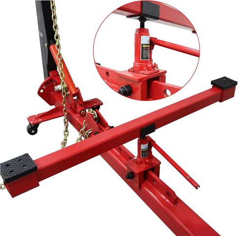 10Ton/98KN إطار جسم السيارة مستقيم معدات إصلاح جسم السيارة إطار تلقائي سحب مصحح 6600lb/3000 كجم أقصى قدرة تحميل in Saudi Arabia
