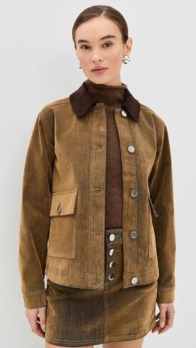 Bark Denim Flock Jacket in Saudi Arabia
