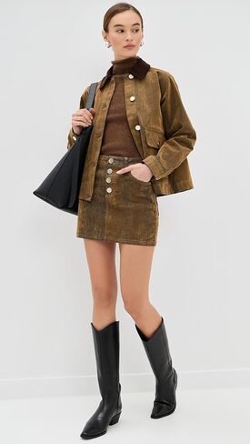 Bark Denim Flock Jacket in Saudi Arabia
