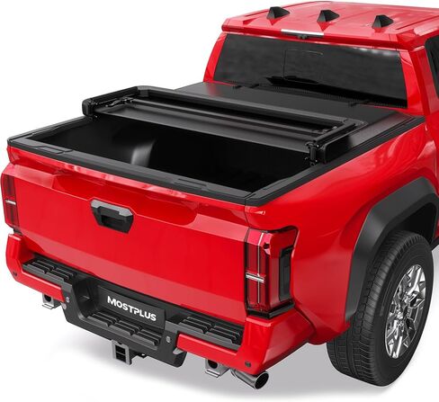 غطاء تونيو لسرير الشاحنة الناعم ثلاثي الطي بطول 6 أقدام من MOSTPLUS متوافق مع Toyota Tacoma 2005-2015 في الأعلى (72 بوصة) فقط من أجل Fleetside (ليس من أجل Flareside/Stepside) in Saudi Arabia