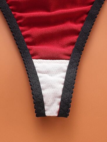 4-Pack Lace Bow Thong Panties, Sexy Seamless Lace Thongs for Women, Comfortable No Show Low Waist Underwear Set in Saudi Arabia