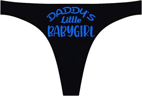 ثونغ Daddy's Little Babygirl للنساء، ثونج قطني، ملابس داخلية نسائية ذات تصميم جرافيك مضحك in Kuwait