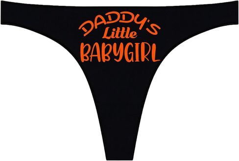 ثونغ Daddy's Little Babygirl للنساء، ثونج قطني، ملابس داخلية نسائية ذات تصميم جرافيك مضحك in Kuwait