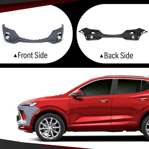 Front Bumper Cover Compatible with Buick Encore GX 2020-2023 Without Sport Package 42774797 Gray in Saudi Arabia