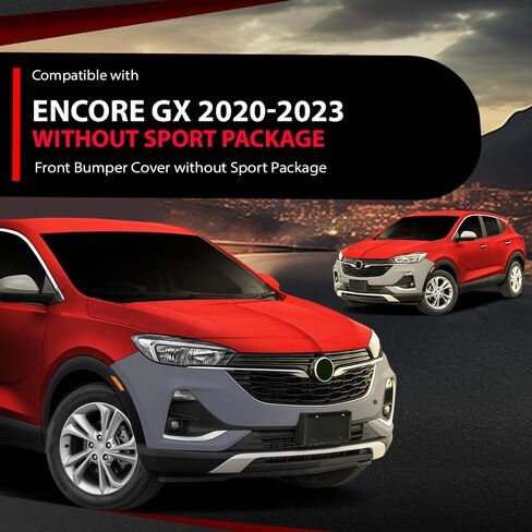 Front Bumper Cover Compatible with Buick Encore GX 2020-2023 Without Sport Package 42774797 Gray in Saudi Arabia