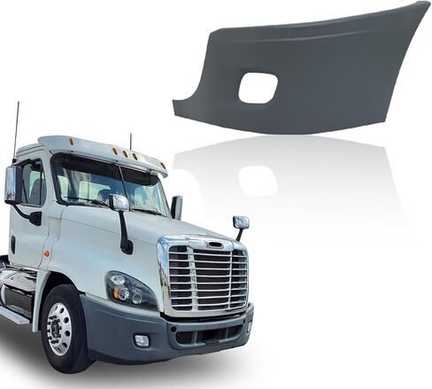 غطاء نهاية المصد من الجانب الأيسر متوافق مع 2008-2017 Freightliner Cascadia غطاء ممتص الصدمات نهاية الزاوية مع فتحات إضاءة الضباب in Saudi Arabia